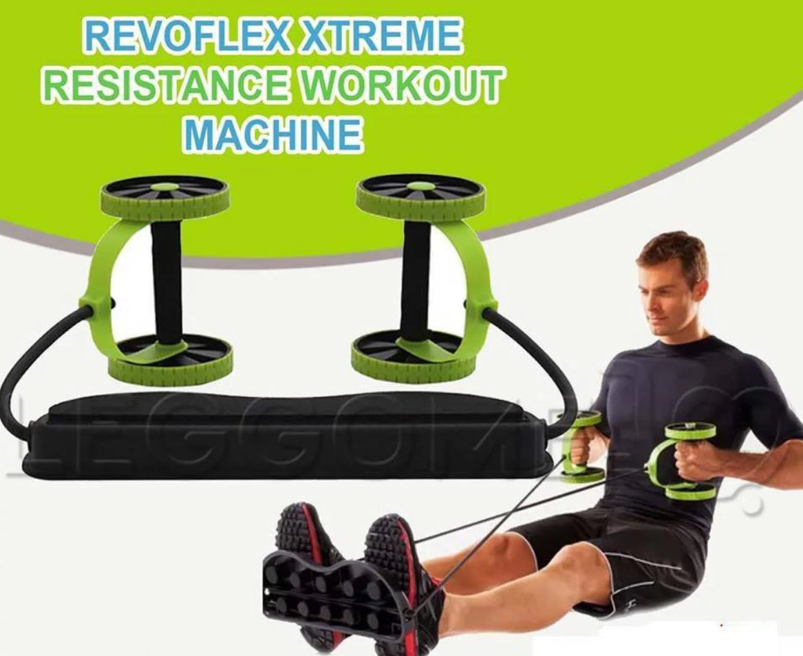 Revoflex Xtreme Abs Abdominal Exercise Wheel Body Strength Training Roller