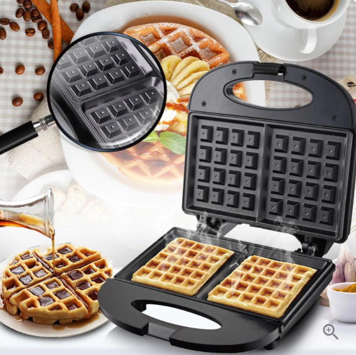 Raf Non-stick Electric Waffle Maker R242 R582