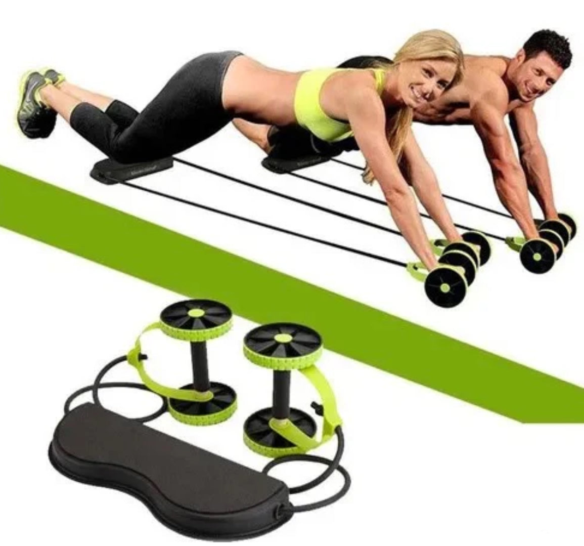 Revoflex Xtreme Abs Abdominal Exercise Wheel Body Strength Training Roller