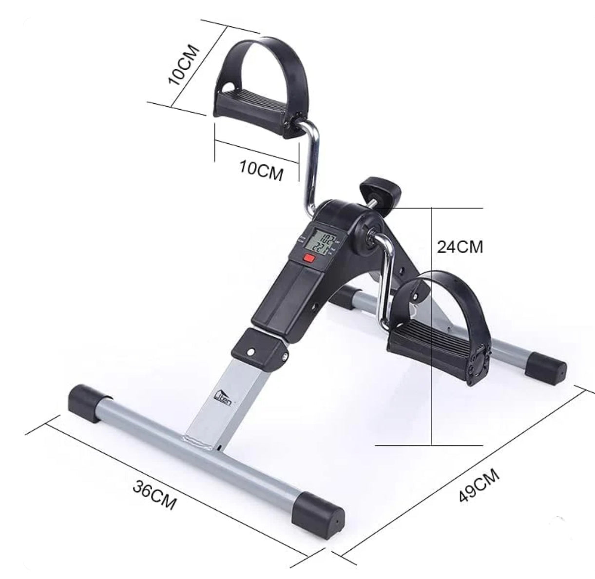 Sport Foldable Pedal Exerciser, Stationary Under Desk Exercise Equipment Arm/Leg/Foot Peddler Exercise