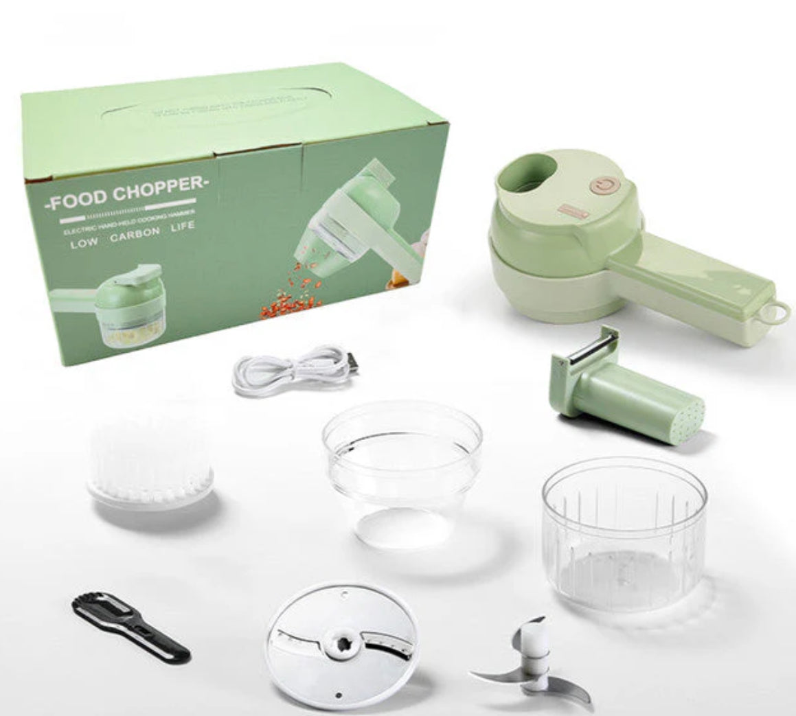 4 in 1 Handheld Electric Vegetable Cutter Food Chopper
