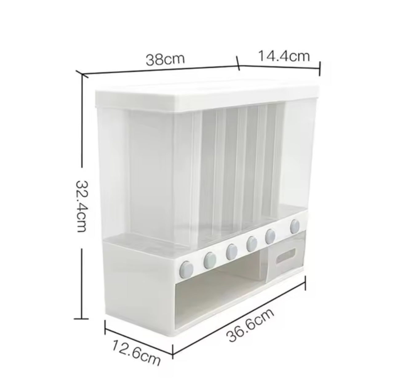 Multifunctional Household Food Storage Rice Bucket Dispenser
