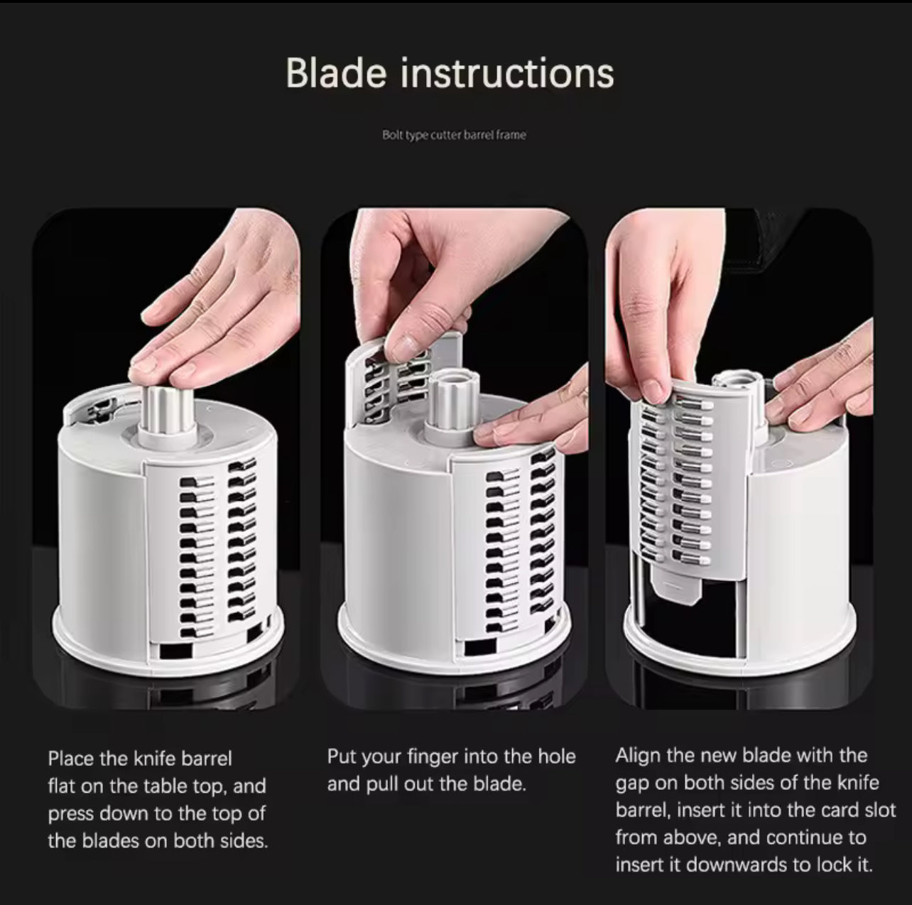 Multifunctional Rotary Vegetable Cutter 3 In 1 Shredder , Slicer and Grinder