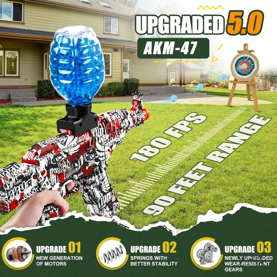 Electric Gel Blaster Toy Automatic Outdoor Toy