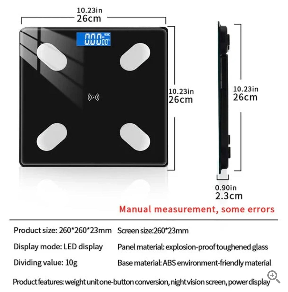 Phone App Weight Scale Bluetooth Body Fat