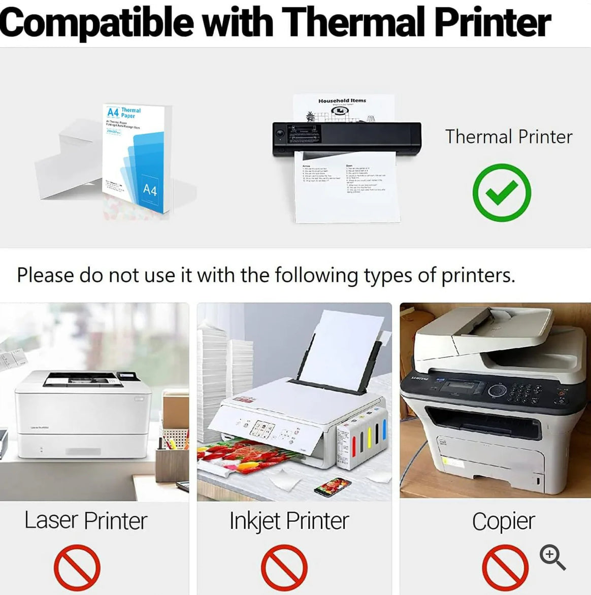 A4 Thermal Paper – 100 Sheets