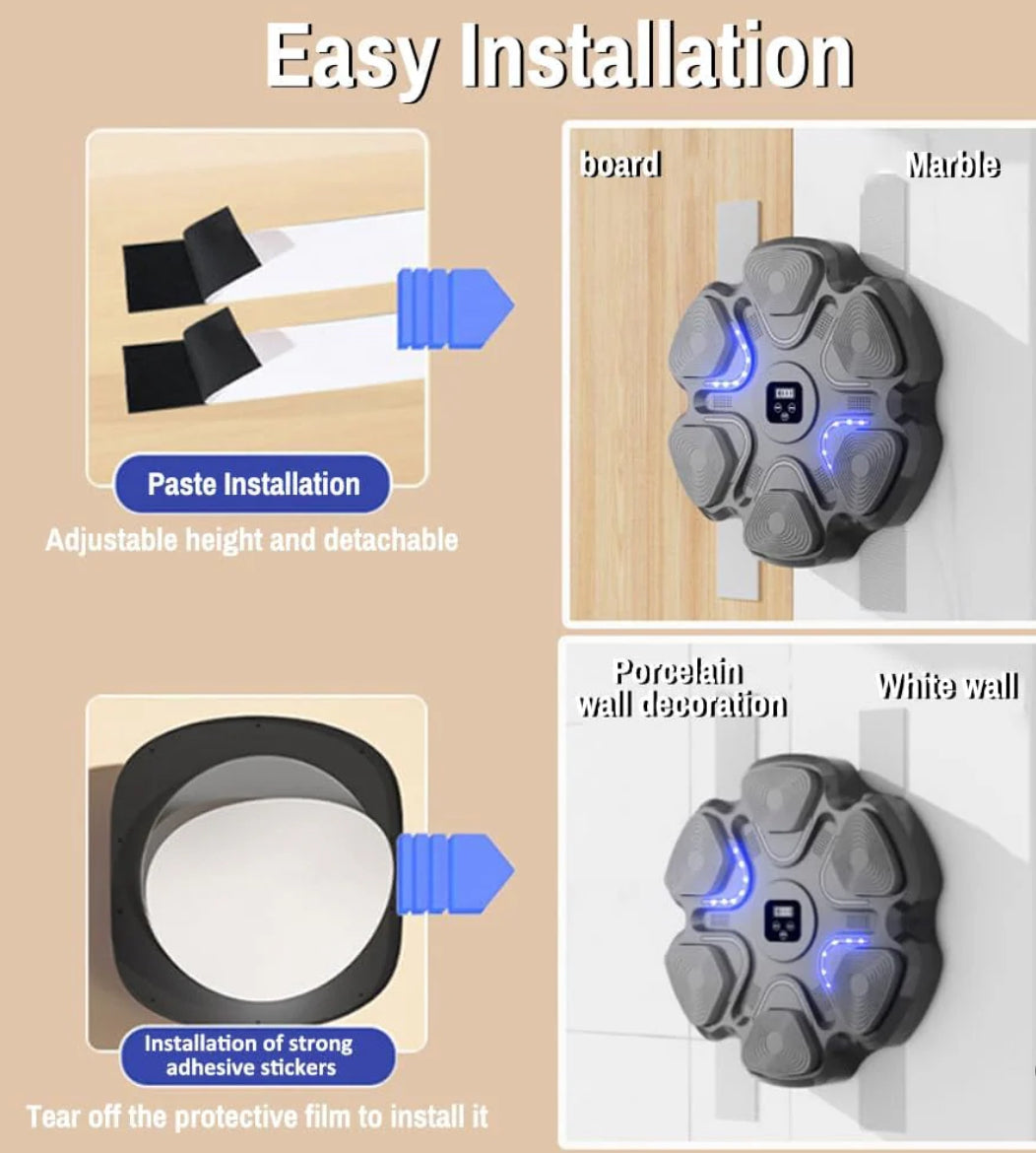 Smart Musical Boxing Machine BT Wall-Mounted Boxing Target