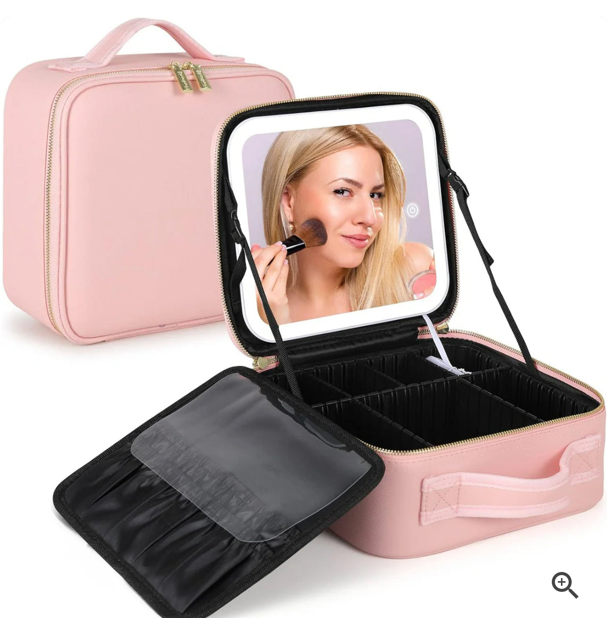 Adjustable Light Make up Bag with Mirror LED Light