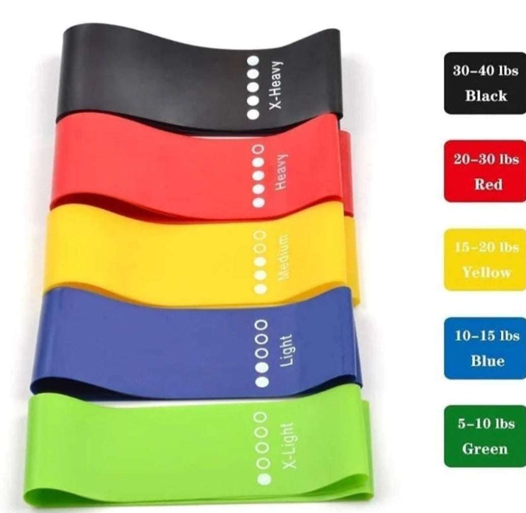Rubber Elastic Band 5 DIFFERENT RESISTANCE LEVELS