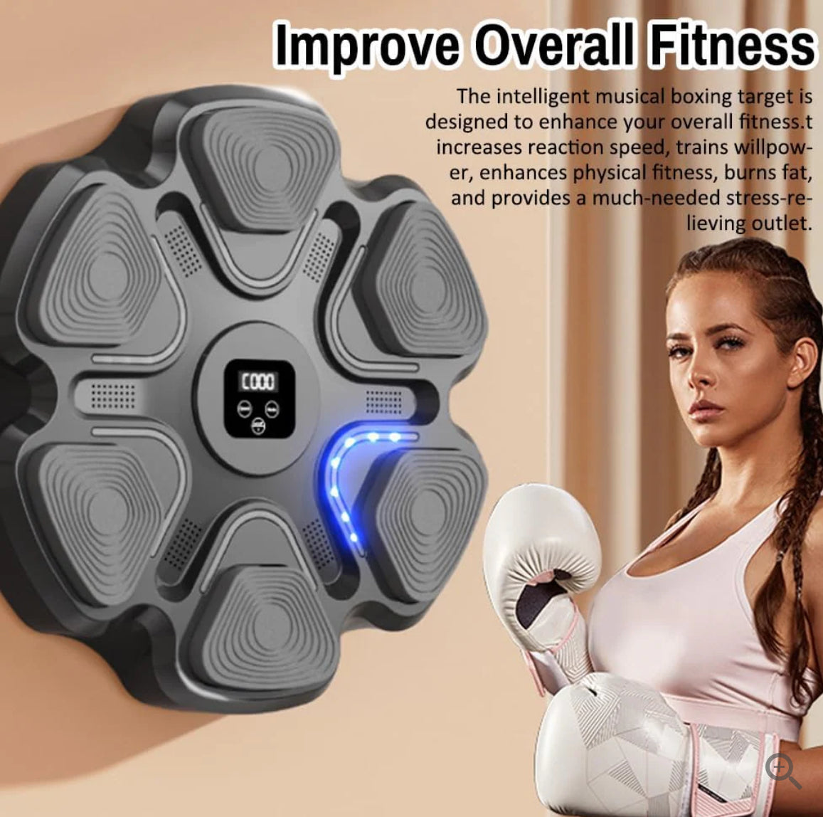 Smart Musical Boxing Machine BT Wall-Mounted Boxing Target