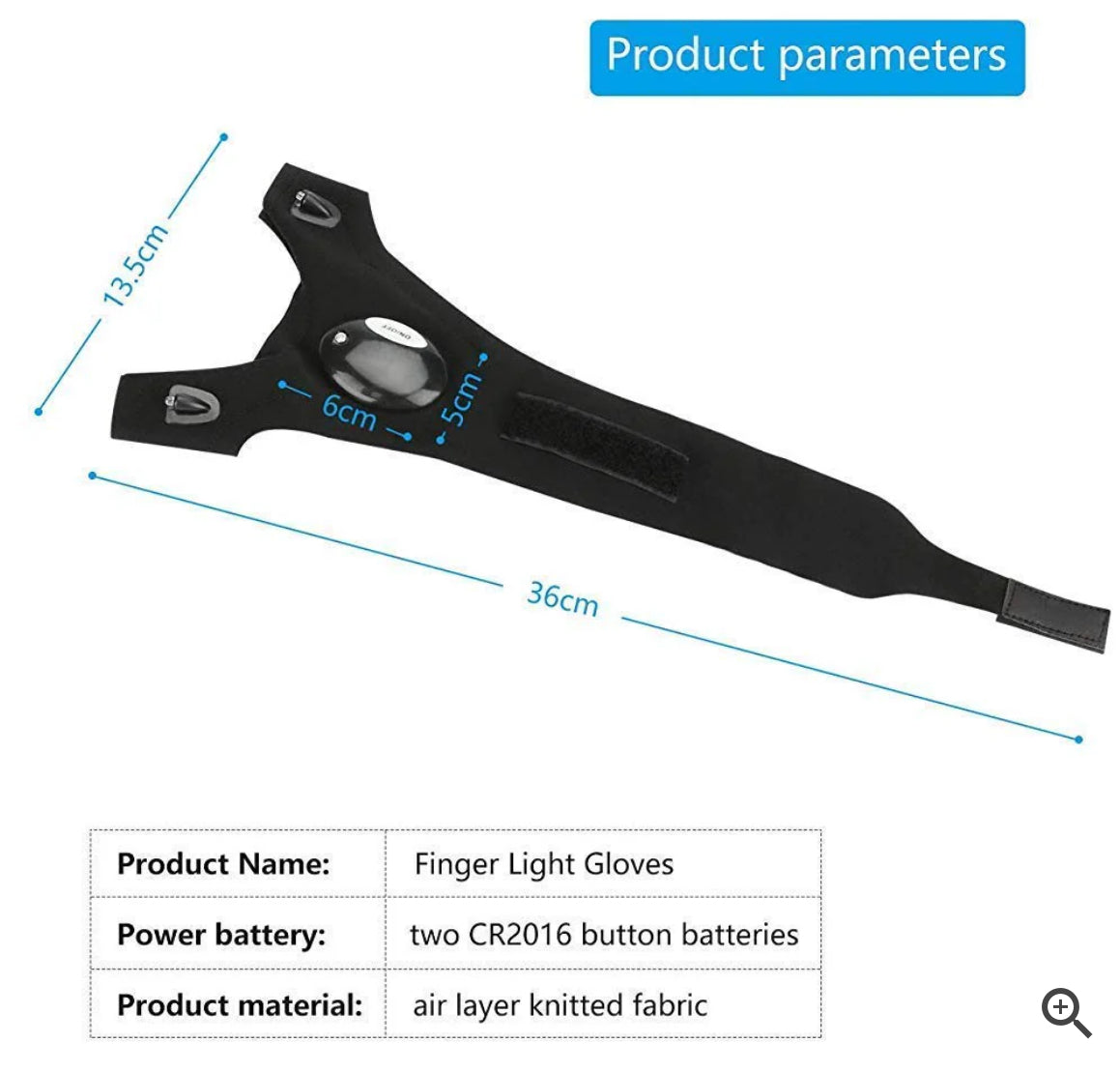 GloveLite Flashlight Glove Finger LED Light