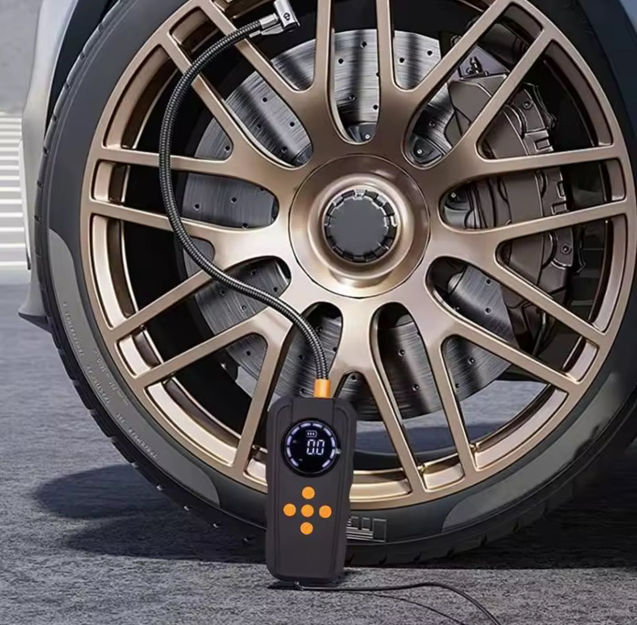 Smart Car Jump Starter and Air Compressor 150PSI Booster Charger 1000A Starting Light Car Air Pump Device with LED Light