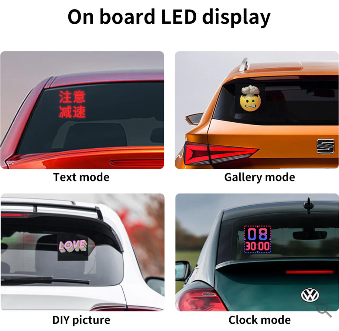 Car LED Smart Screen APP Control Full Color LED Screen Panel
