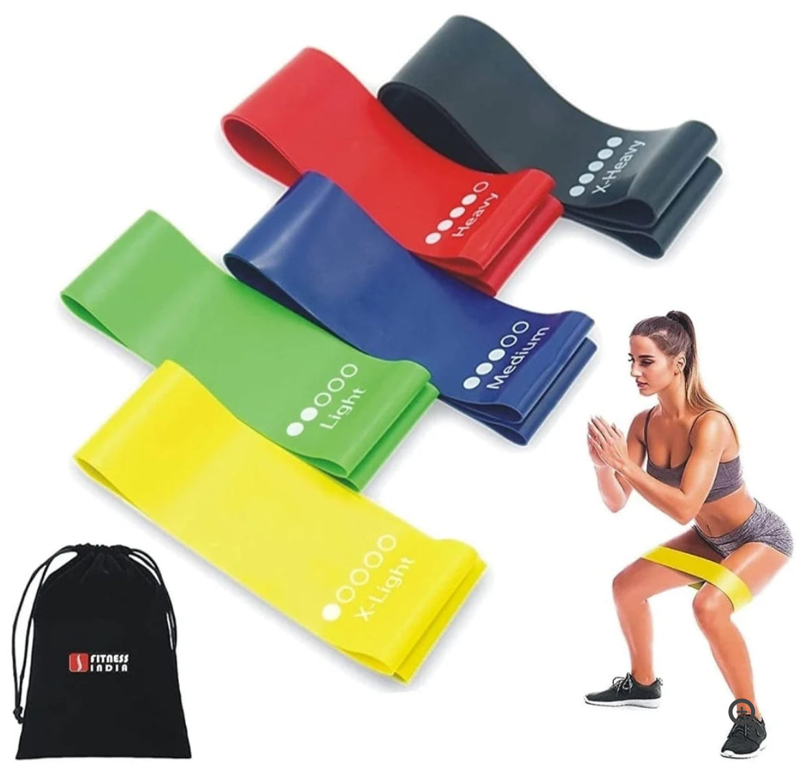 Rubber Elastic Band 5 DIFFERENT RESISTANCE LEVELS
