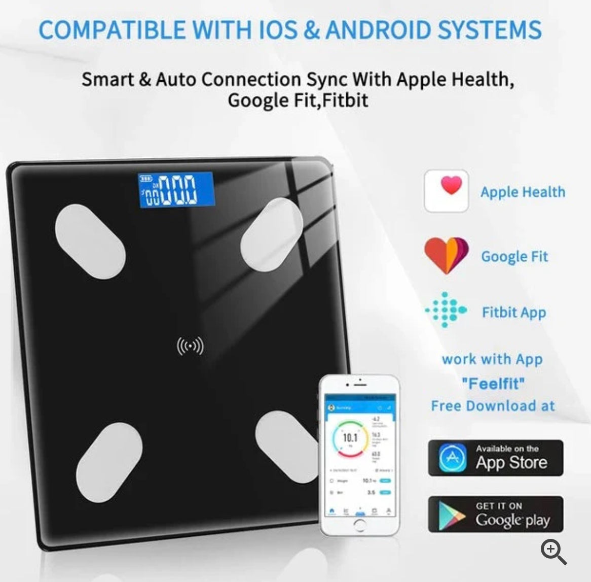 Phone App Weight Scale Bluetooth Body Fat