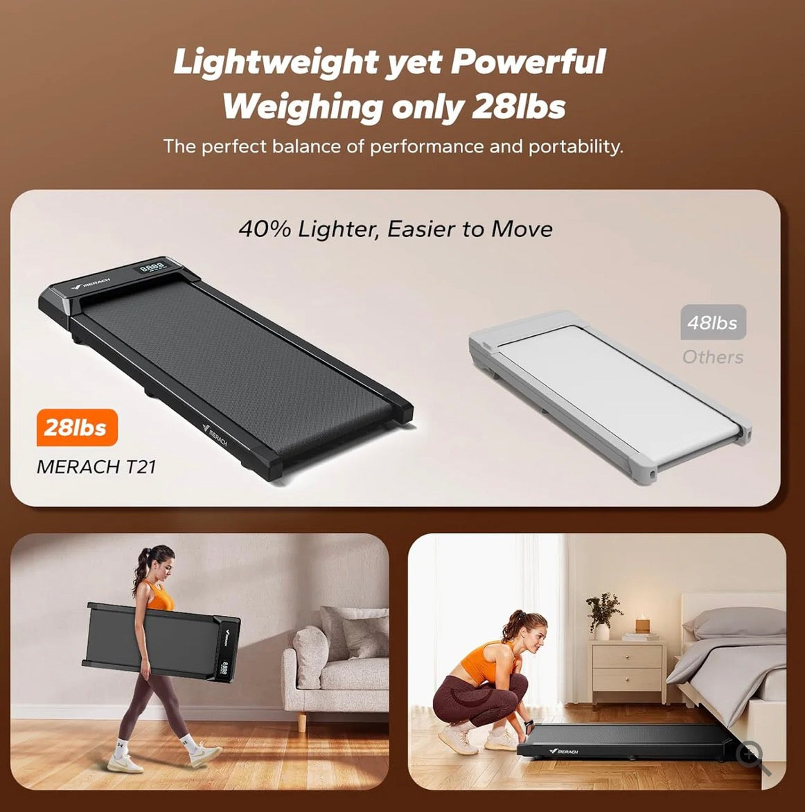 WALKING & RUNNING PAD TREADMILL