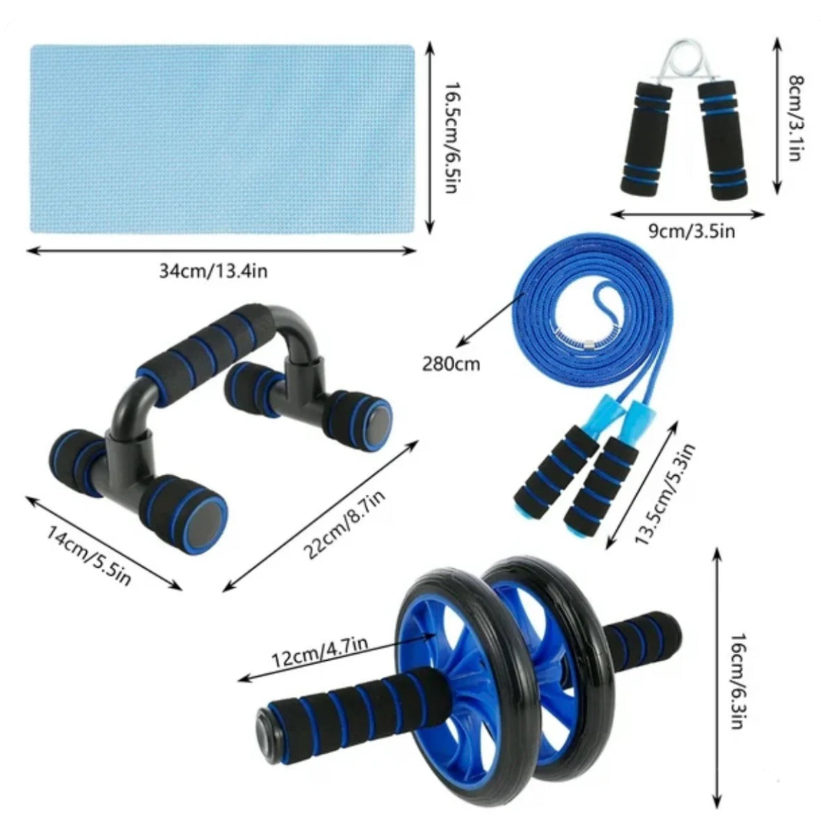 6 in 1 Pieces Sport Exercise Equipment Set Home Workout