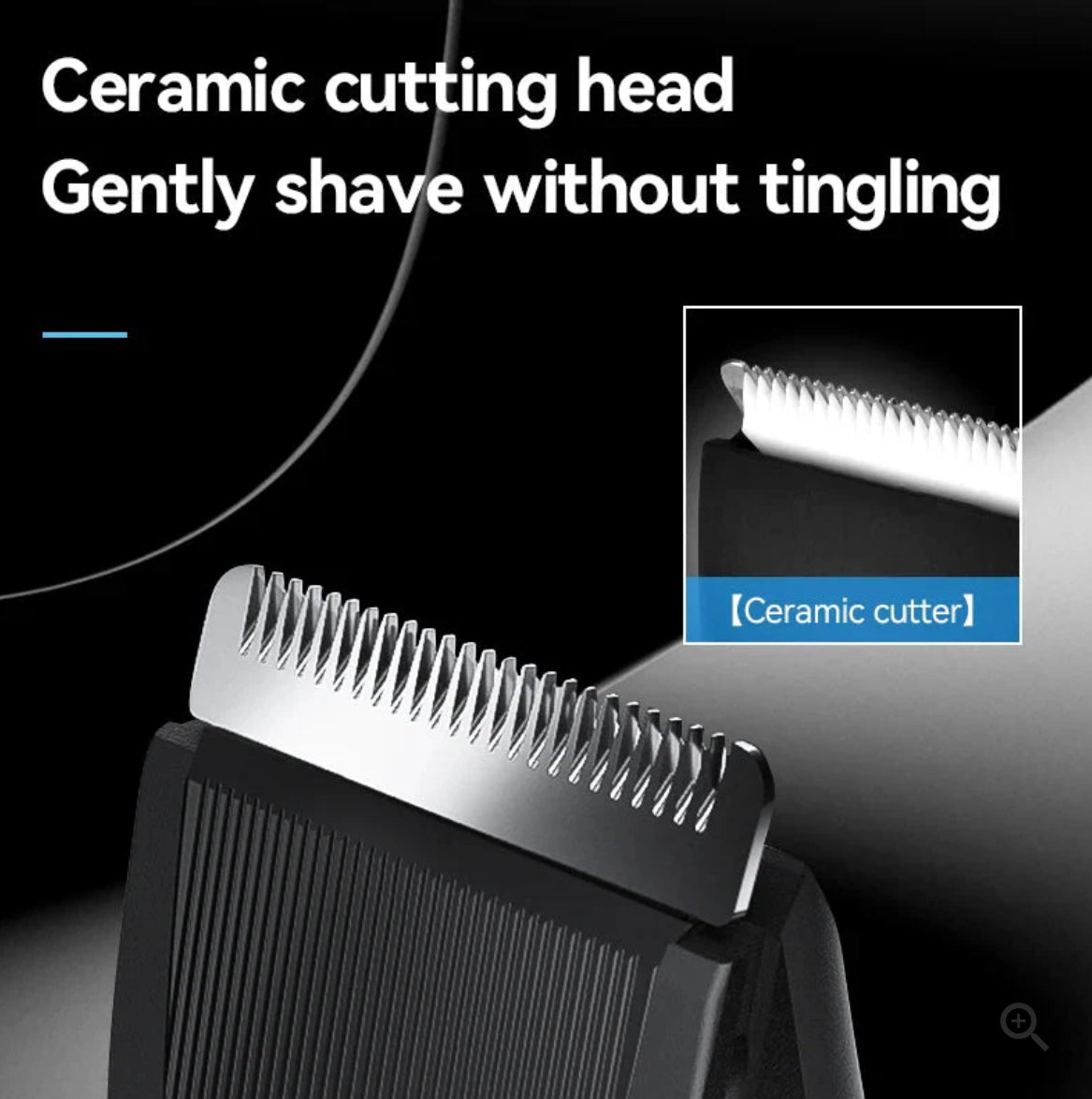 Waterproof Body Groomer With Skin Friendly Blades Kemei Hair Trimmer KM-1840