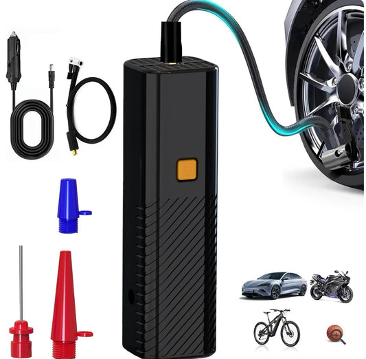 Tire Inflator Portable Air Compressor - Air Pump for Car Tires with Tire Pressure Gauge