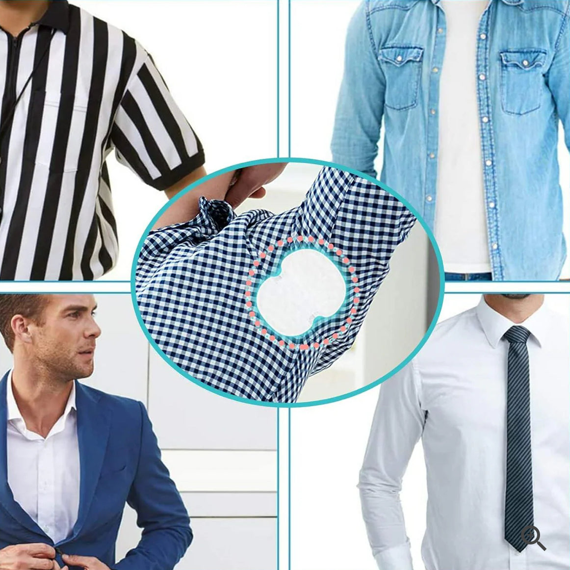 Disposable Underarm Sweat Pads, Odor-Blocking Protection