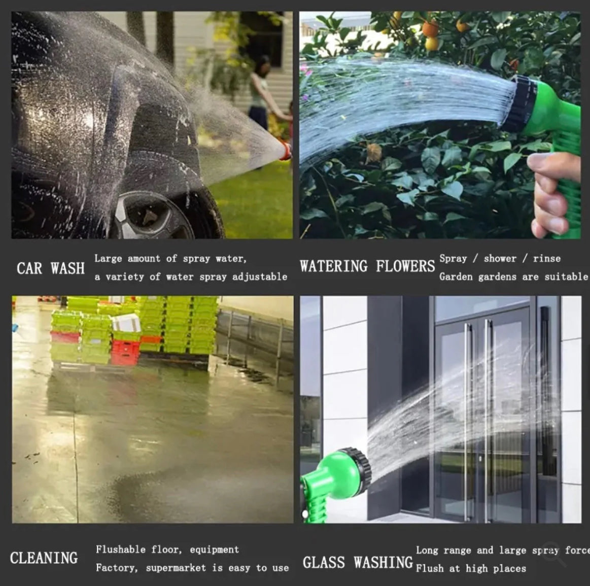 Expandable Garden Magic Hose Water Spray Pressure