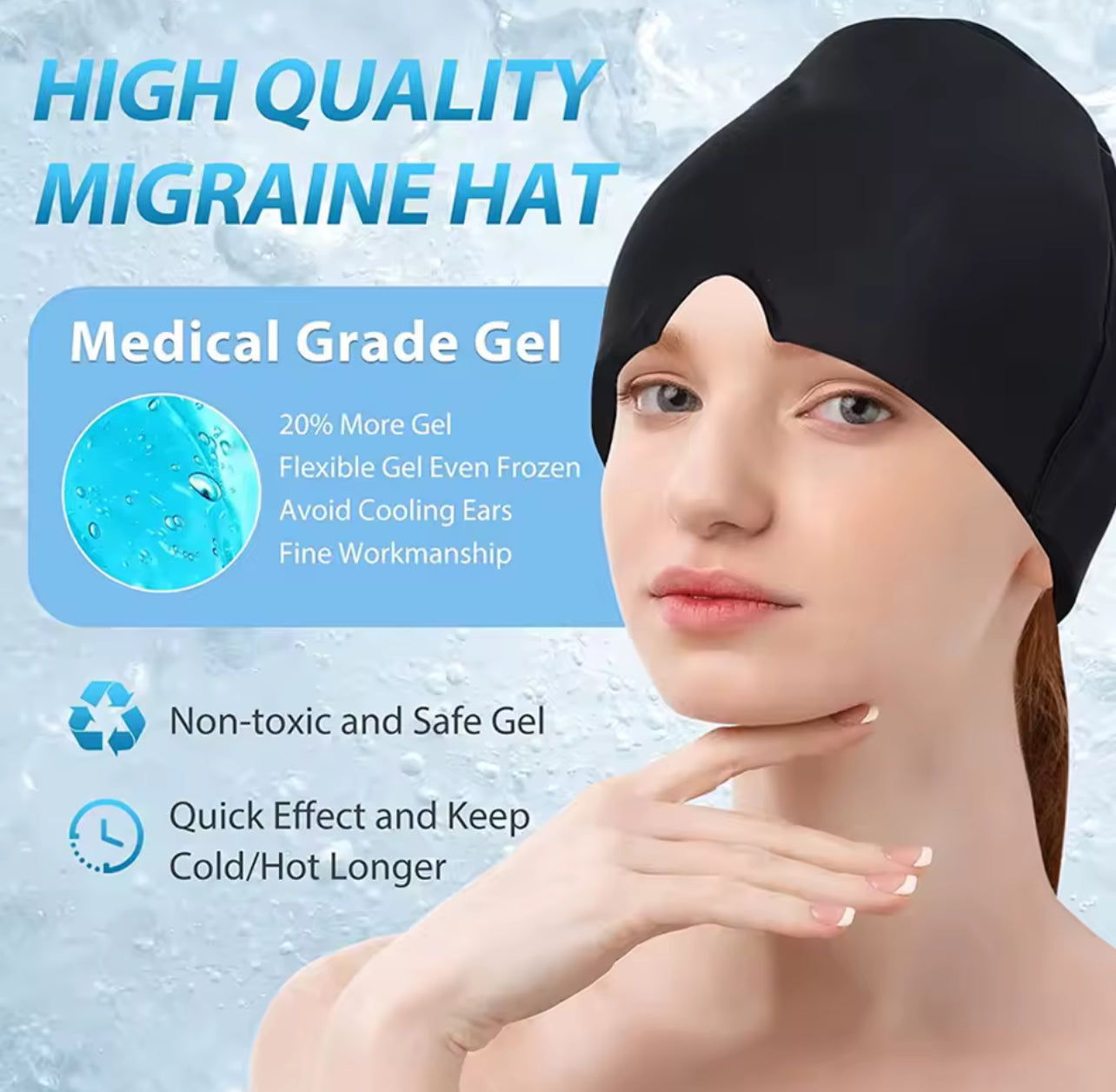Headband Migraine Relief Cap