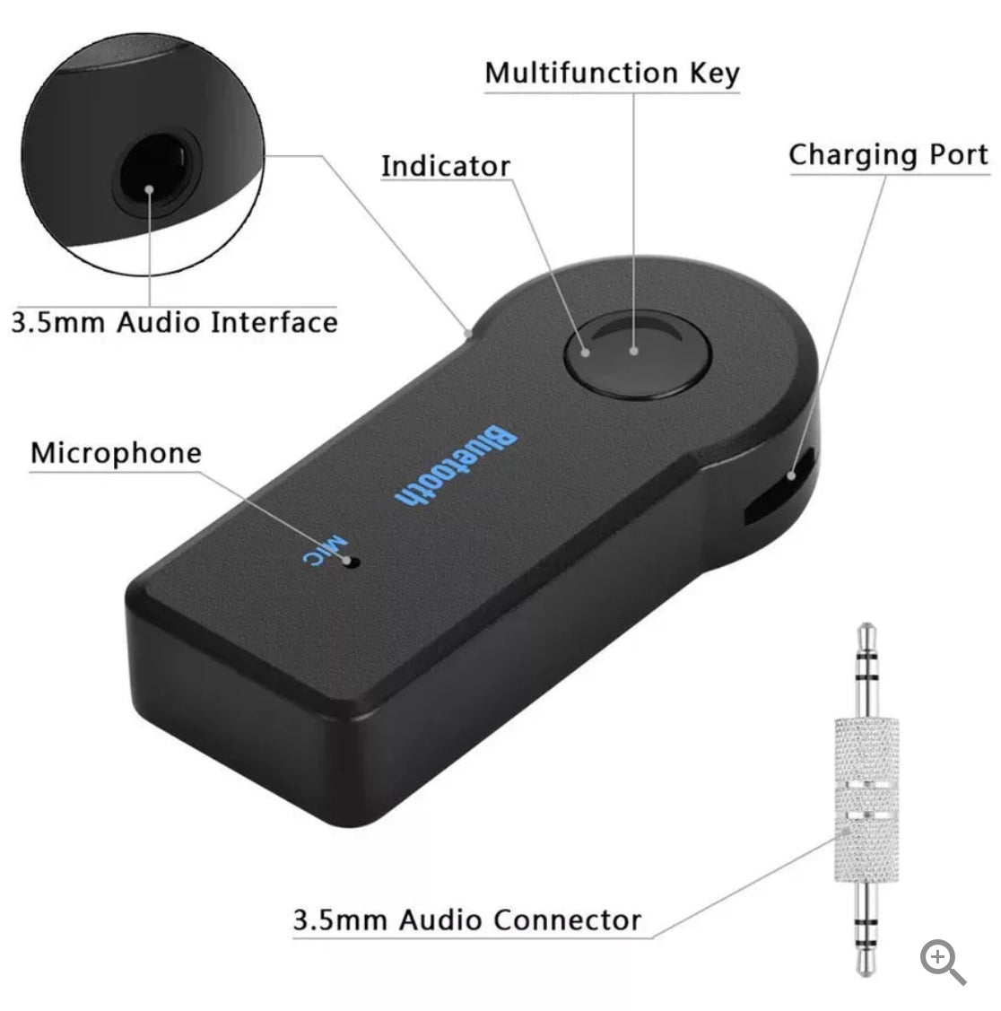 Car Bluetooth Aux Receiver