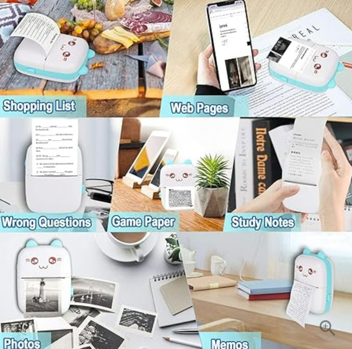 Bluetooth Pocket Mini Printer, For Android & iOS With 1 Free Paper Roll