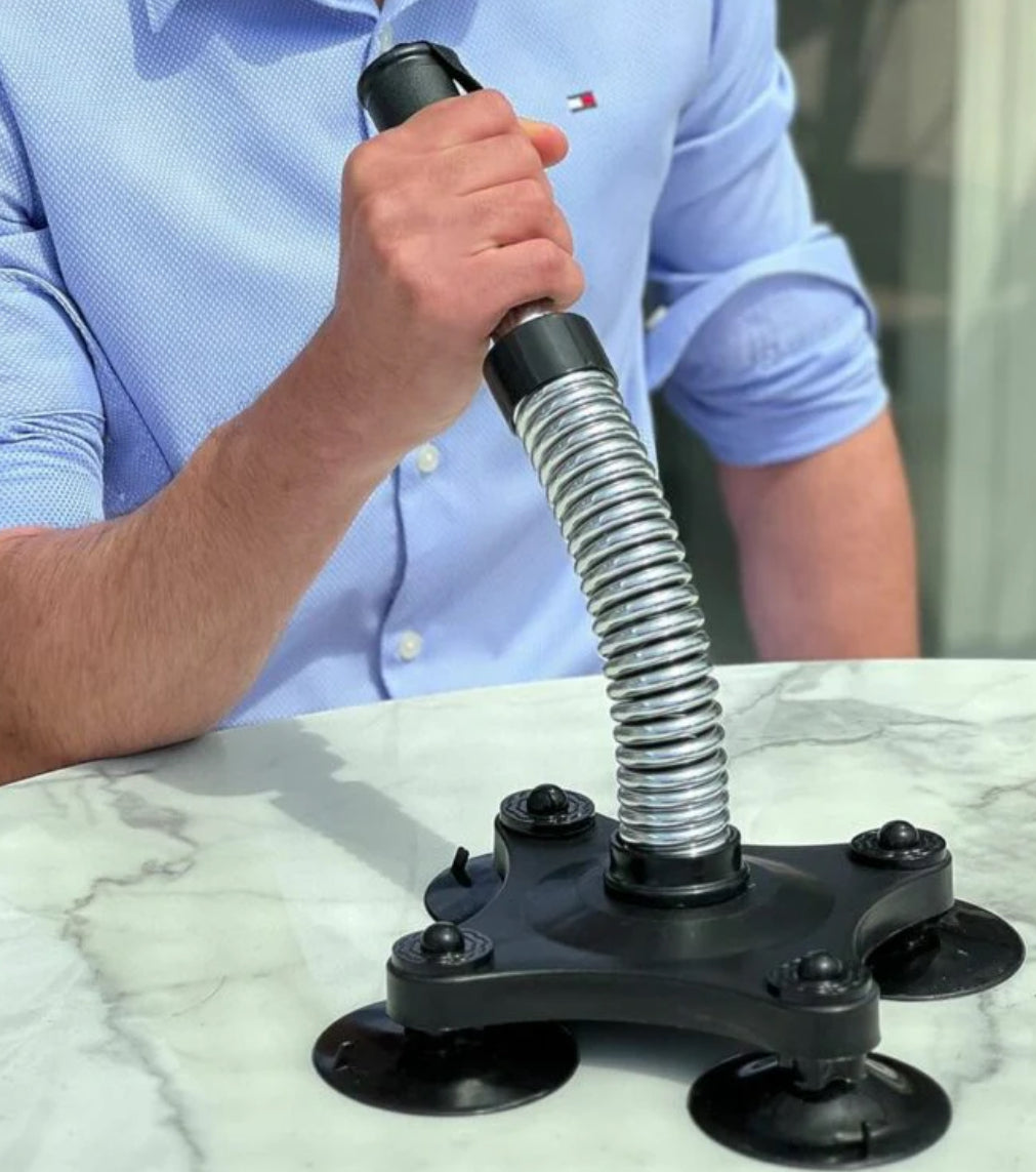 Arm Wrestling Trainer Workout Portable Resistance Spring Bar Forearm Trainer