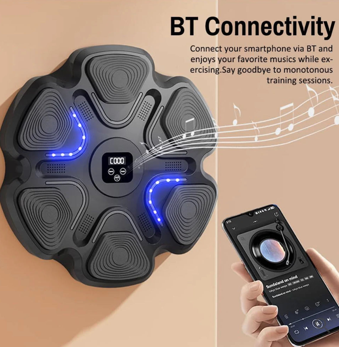 Smart Musical Boxing Machine BT Wall-Mounted Boxing Target