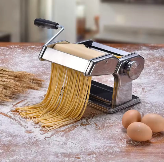 Pasta Maker Machine Stainless Steel Noodle Spaghetti Machine With 8 Adjustable Thickness Settings Pasta