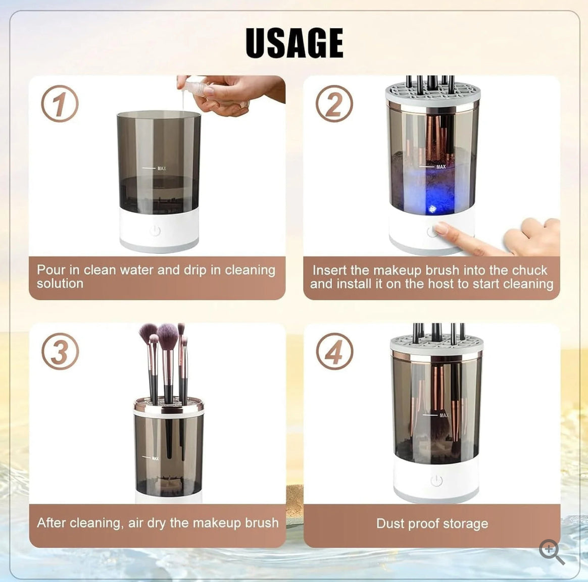 Electric Make up Brush Cleaner
