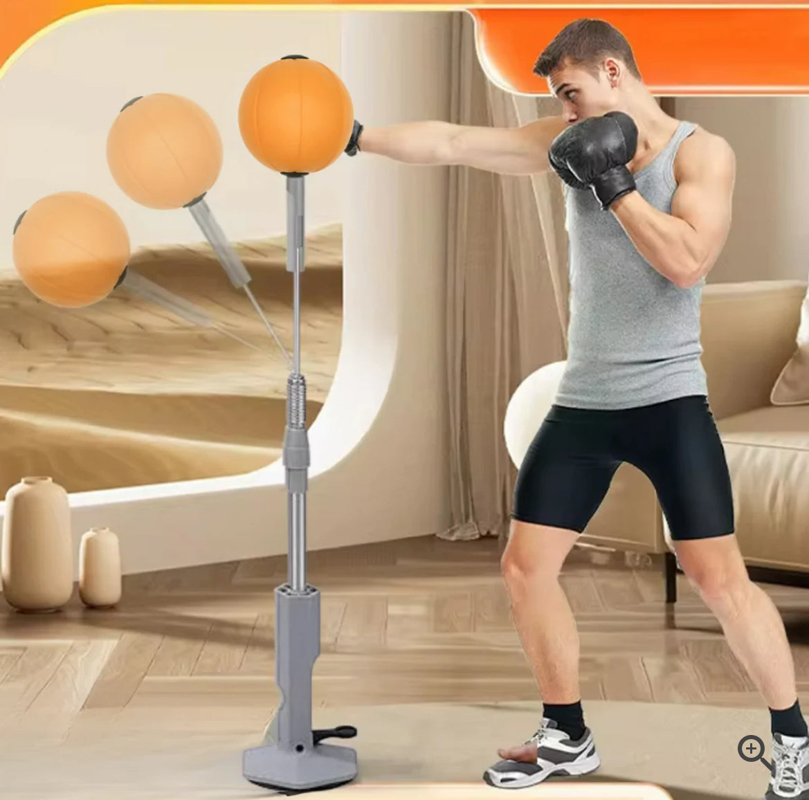 Vertical Boxing Speed Ball Reflex Ball Punching Bag Training