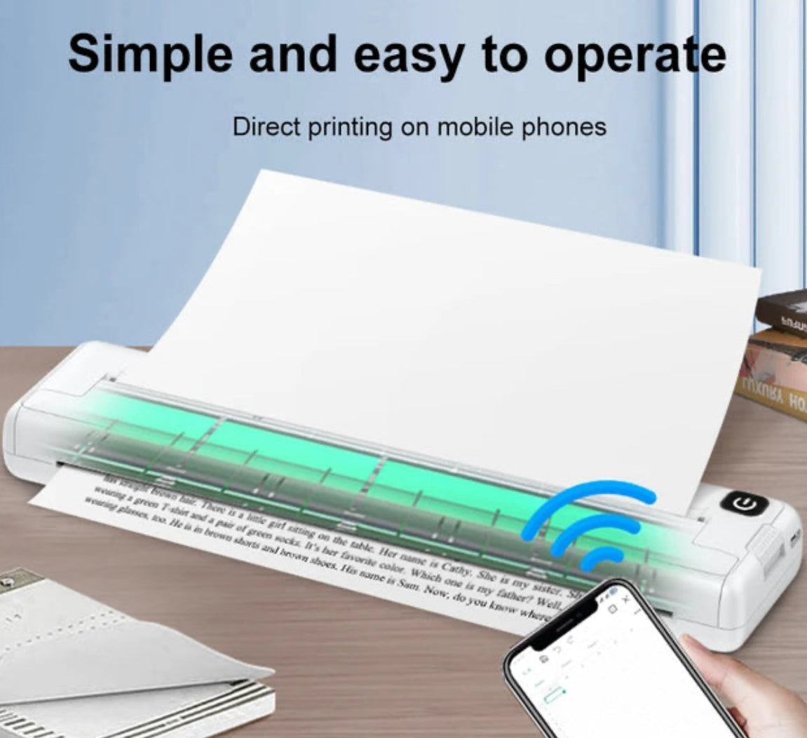 Portable Bluetooth Thermal Printer A4