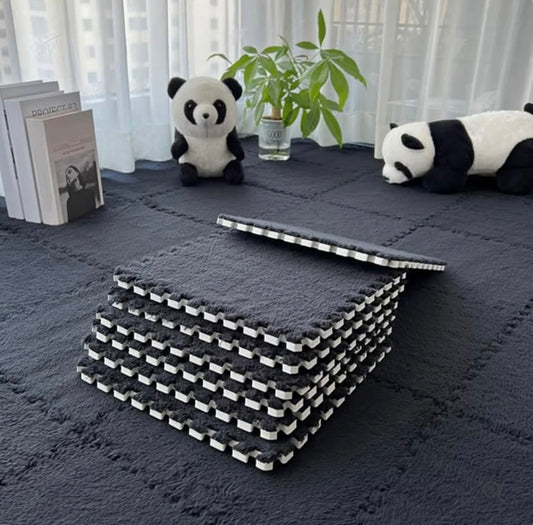 Foam Puzzle Square Floor Mat Plush